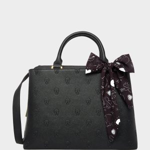 SKULLICIOUS SATCHEL Black Bag