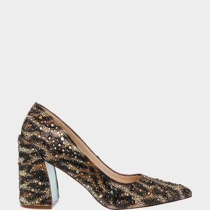 JODY LEOPARD Pointed Toe Pumps
