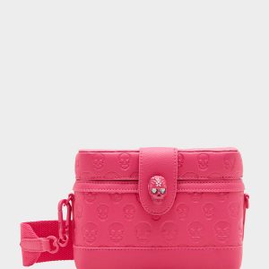 SKULL BOSS VANITY BAG PINK