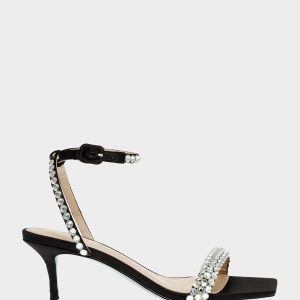STONE BLACK Bridal Heels