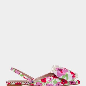 CAMILO WHITE MULTI Floral Slingback Flats