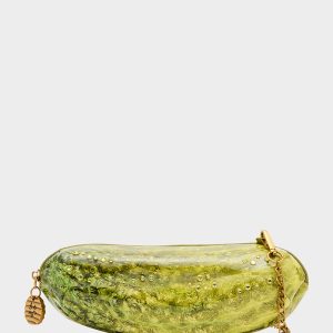 A BIG DILL GREEN Women's Kitsch Food Dill Pickle Crossbody Handbag