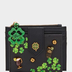 BLARNEY WALLET BLACK/MULTI Women's St.Patrick's Day Clover Wallet