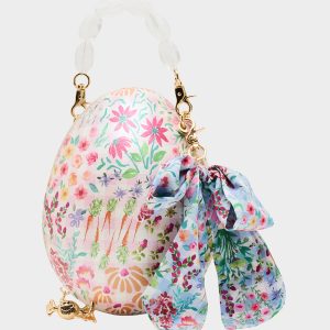 THE PLOT CHICKENS MULTI Women's Kitsch Beaded Strap Crossbody Handbag
