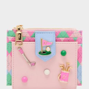 19TH HOLE WALLET PINK MULTI Bifold Golf Women's Wallet