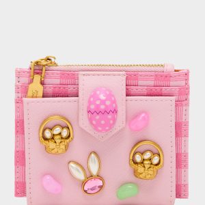 A TISKET A TASKET WALLET PINK MULTI Bifold Easter Women's Wallet