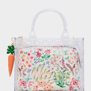 JAMMIN CLEAR SATCHEL Women's Tote Crossbody Handbag