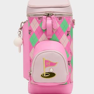 PAR-TEE CROSSBODY PINK Golf Themed Crossbody Bag