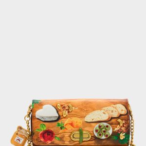 KITSCH CHAR-CUTE-ERIE WALLET ON CHAIN MULTI Women's Food Themed Wallet on Chain