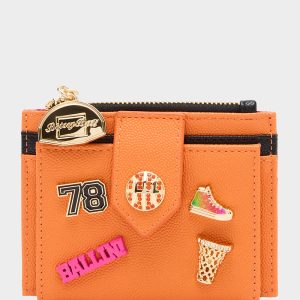 DONT BLOCK ME BIFOLD WALLET ORANGE Women's Basketball Bifold Wallet