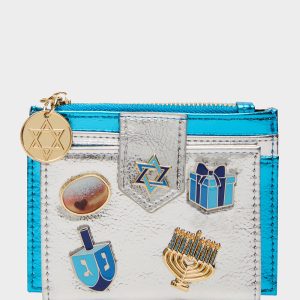 MAZEL TOV WALLET BLUE/MULTI Women's Hanukkah Holiday Wallet