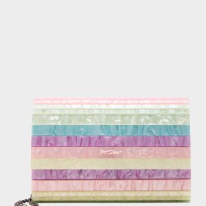 STRIP STRIP HOORAY CLUTCH PASTEL