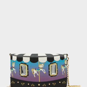 SPIN ME WALLET ON CHAIN MULTI Women's Carousel-Themed Horse Wallet