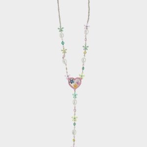 HOP TO IT FLOWER EGG Y NECKLACE MULTI