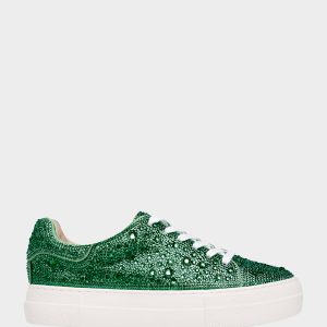 SIDNY EMERALD Rhinestone Sneaker