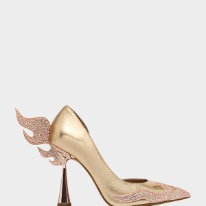 PHOENIX METAL MULTI Pointed-Toe Pump Women's Heel