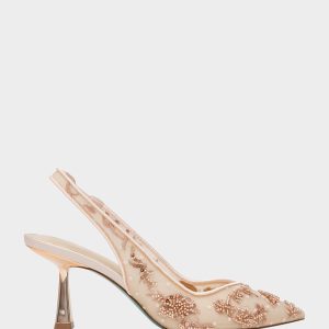 NIKKI BLUSH Slingback Pointed Toe Women's Heels