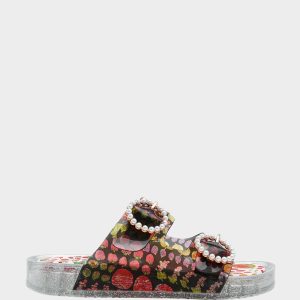 LANDIN BLACK MULTI Jelly Flatform Women's Sandal