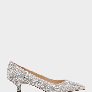 SCOUT RHINESTONE Bridal Kitten Heel
