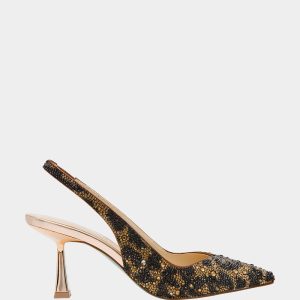 CLARK LEOPARD Slingback Women's Kitten Heel